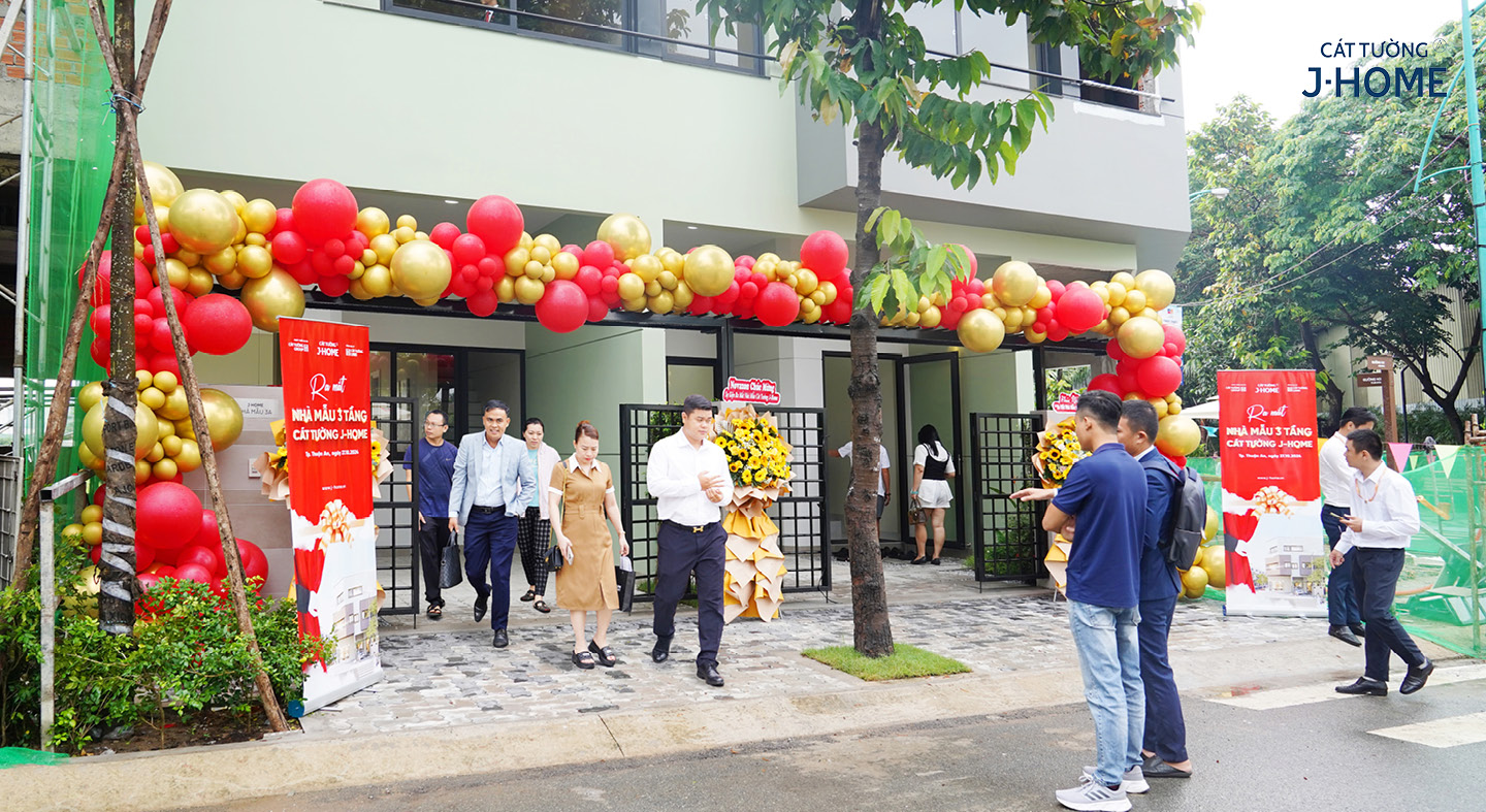 ra mắt nhà mẫu 3 tầng Cát Tường J-Home