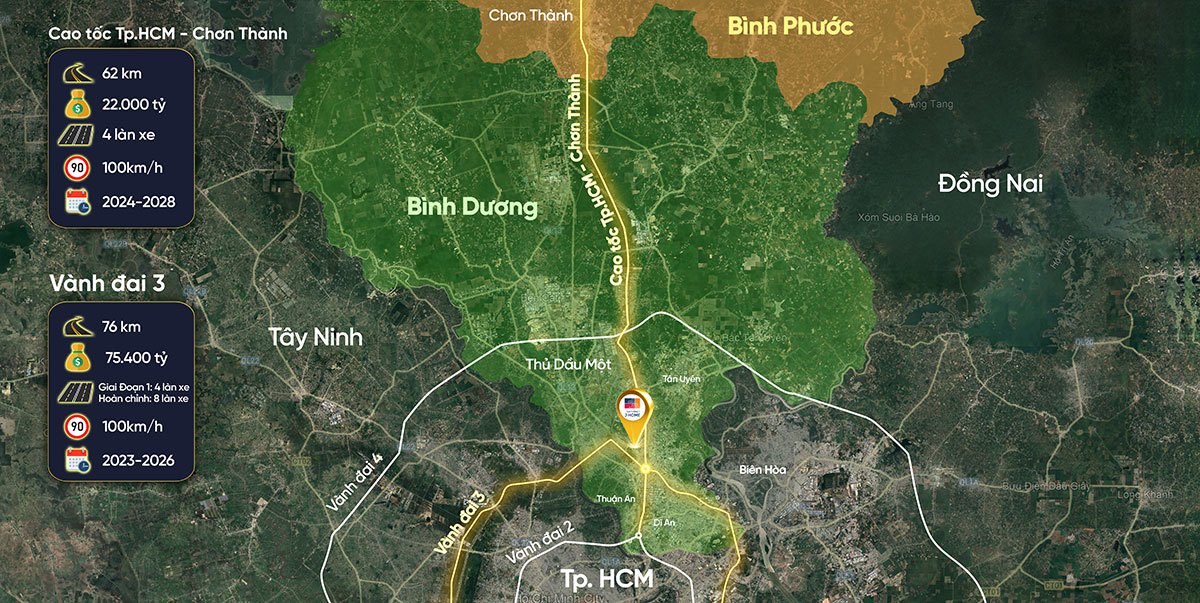 vành đai 3 cạnh dự án Cát Tường J-Home