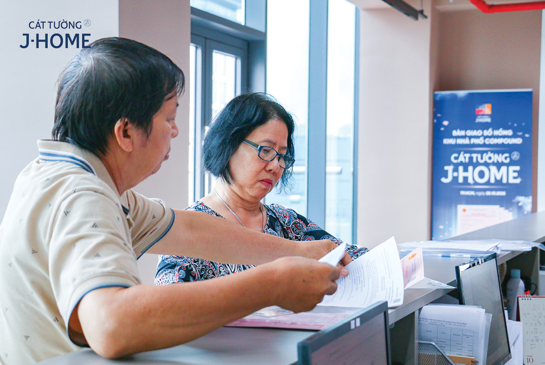 thủ tục nhận sổ hồng Cát Tường J-Home